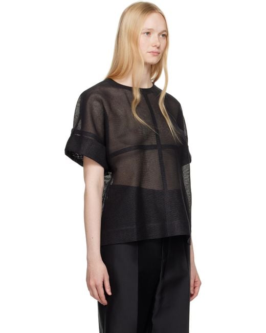 Issey Miyake Black Papyrus T-Shirt