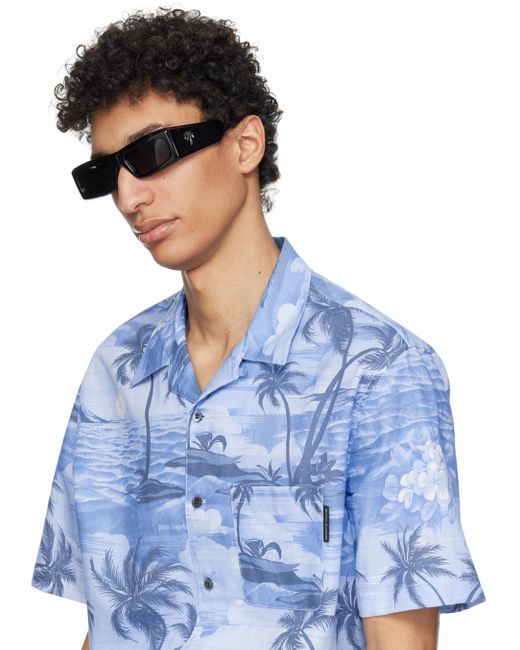 Palm Angels Black Yreka Sunglasses for men