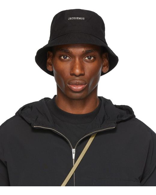 Jacquemus Cotton La Montagne 'le Bob Gadjo' Bucket Hat in Black for Men ...