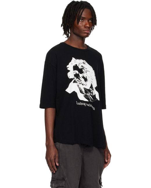 メンズ Undercover ブラック Uc1E4820-2 Tシャツ Black