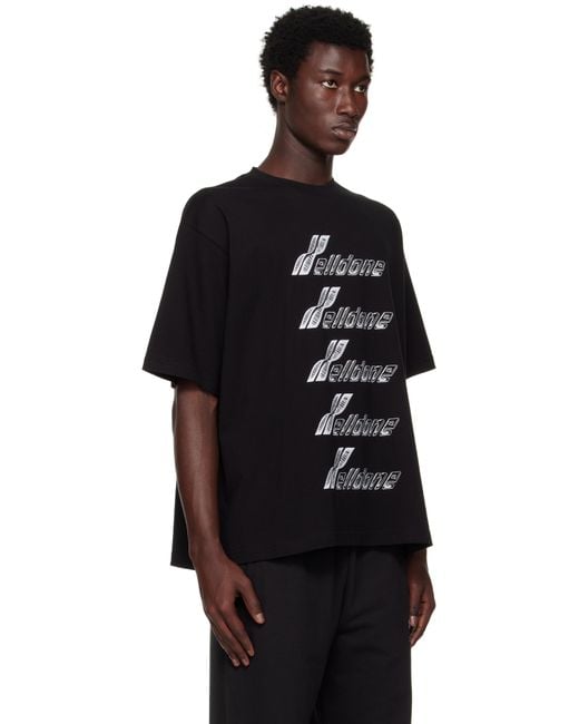 we11done Black Se11Done Dna T-Shirt for men