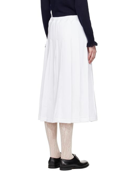 Comme des Garçons Black Pleated Midi Skirt