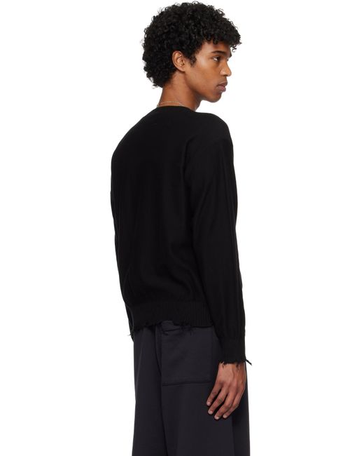 メンズ MM6 by Maison Martin Margiela ブラック ニット セーター Black