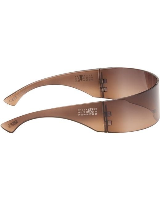 MM6 by Maison Margiela Black Ssense Exclusive Shield Sunglasses
