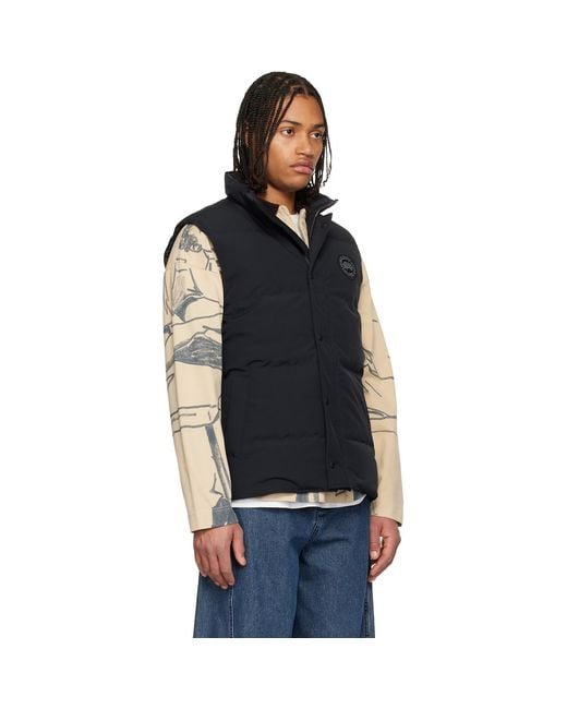 Canada Goose Black Garson Padded Arctic-Tech Gilet for men