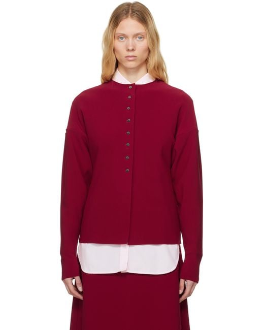 Birrot レッド Lay2 カーディガン Red