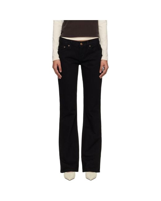 Agolde Black Low Rise Boot Jeans