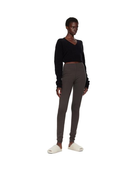 Rick Owens Black Tower Leggings