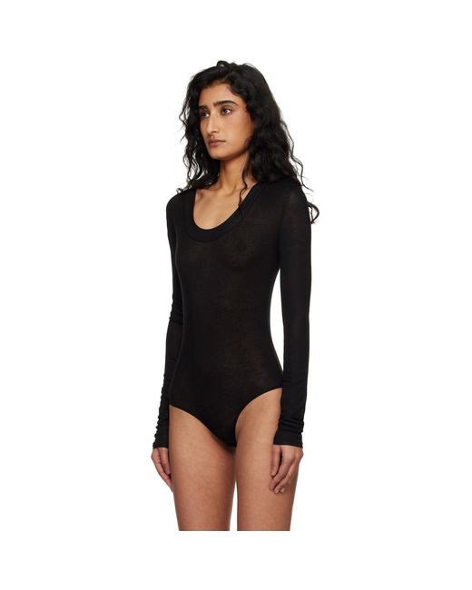 Entire studios Black Circle Neck Bodysuit