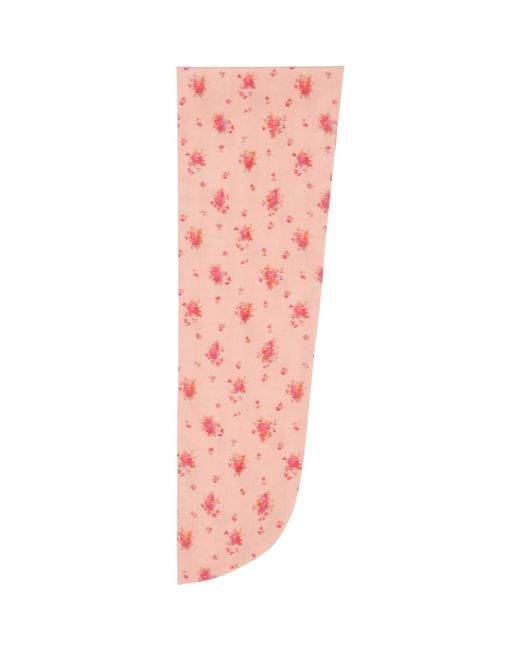 Ganni Pink Print Wrap Scarf