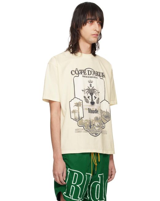 Rhude Off-white Azur Mirror T-shirt in Green for Men | Lyst UK