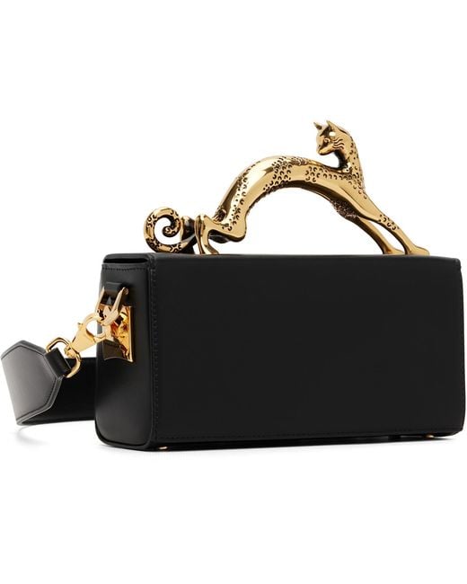 Lanvin Black Pencil Cat Bag
