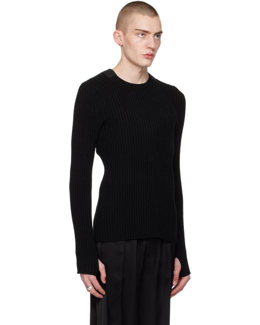 Helmut Lang Black Cutout Sweater for men