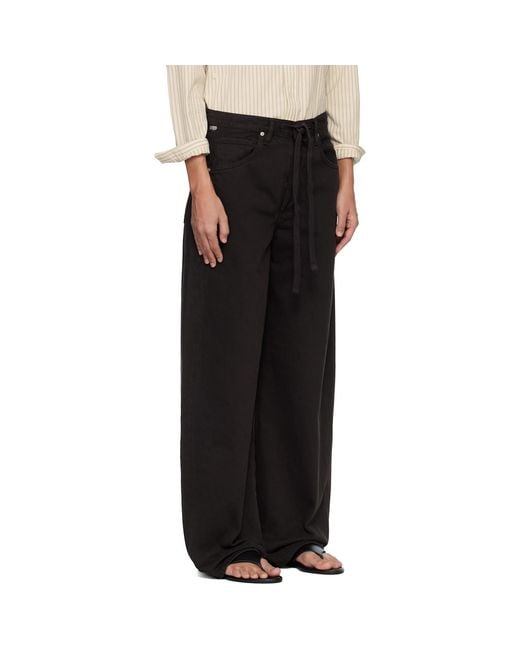 Citizens of Humanity Black Brynn Drawstring Jeans