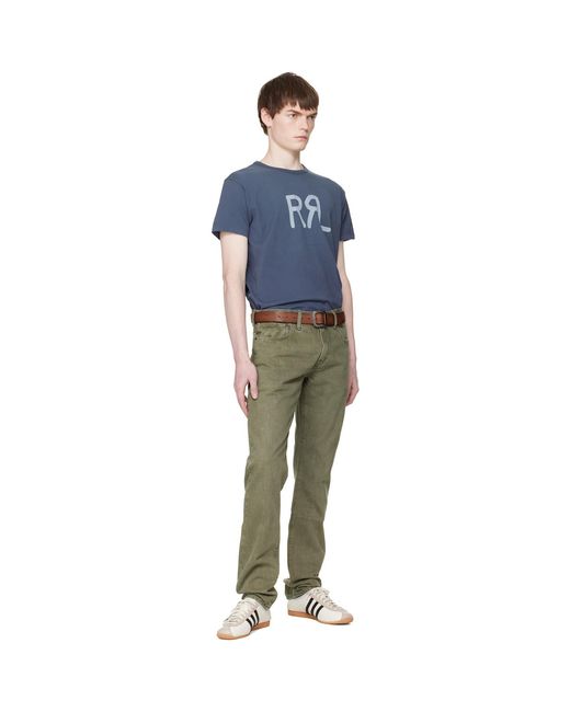 RRL Blue Ranch Logo T-Shirt for men