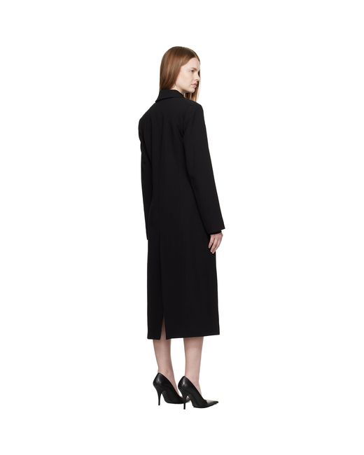 Mugler Black Pierced Tailored Coat