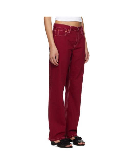 Re/done Red 'The Standard' Jeans