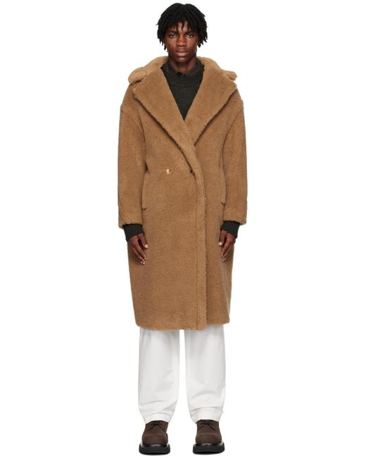 Manteau brun homme sale