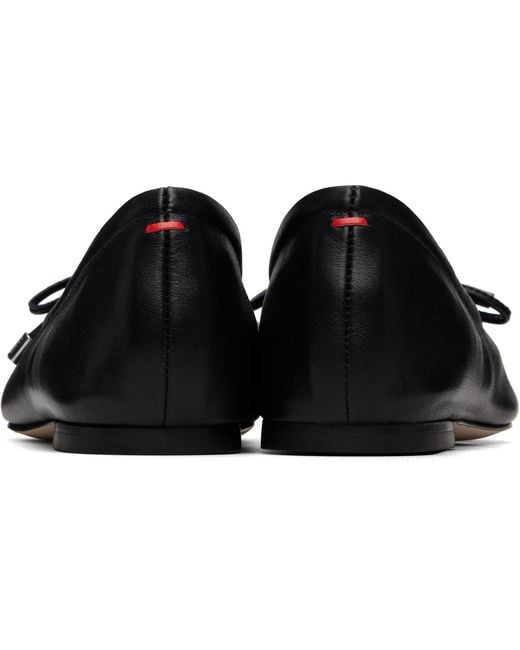 Aeyde Black Nomi Glove Ballerina Flats