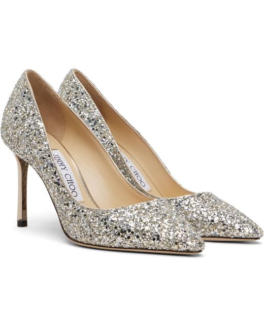Jimmy Choo Metallic Romy 85 Heels