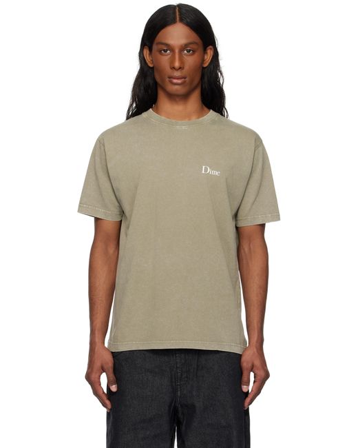 メンズ Dime トープ Classic Small Logo Tシャツ Brown