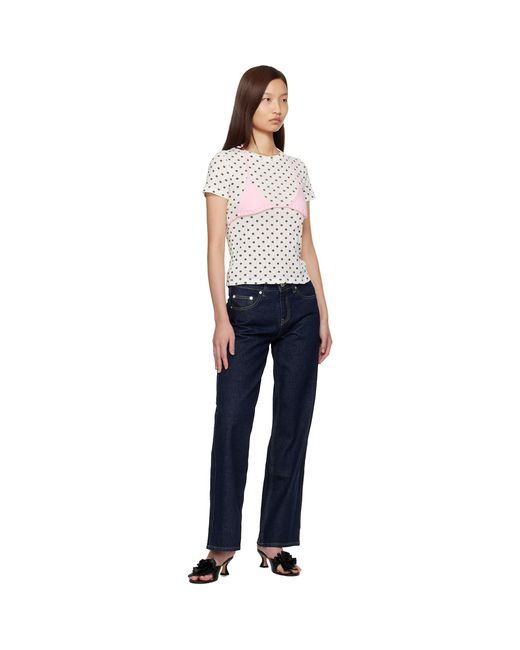 Sandy Liang Black Off- Effie T-Shirt