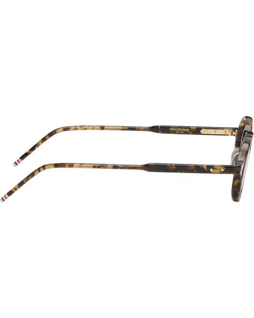 Thom Browne Brown Round Sunglasses for men