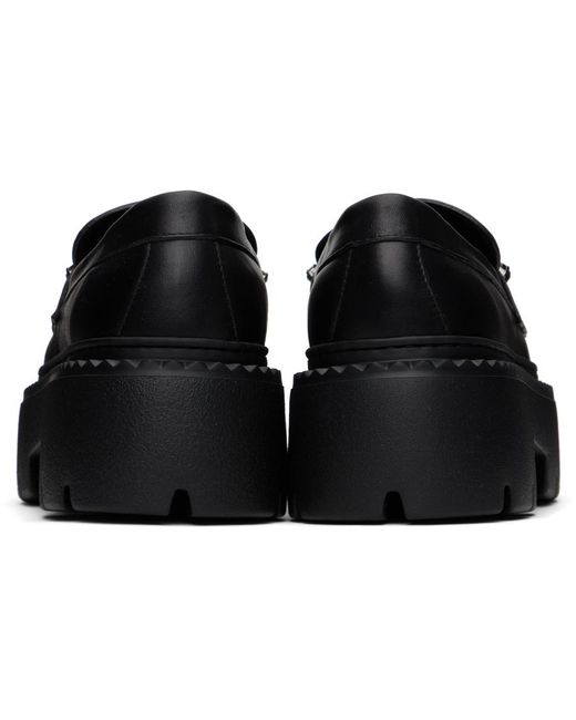 新品 JIMMY CHOO BRYER FLAT BRYER LOAFER FLAT | Black Box Calf Leather Loafers with