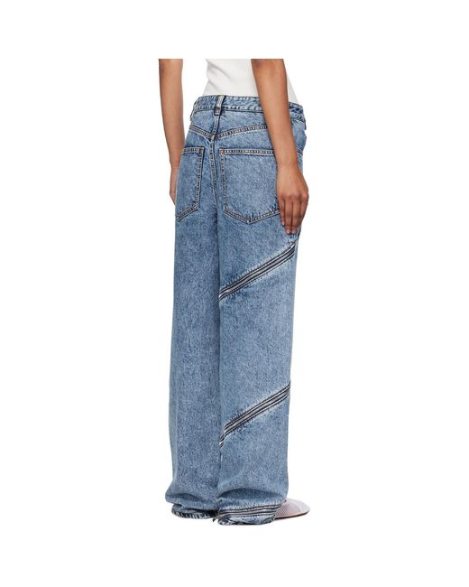 Alaïa Blue Spiral Jeans