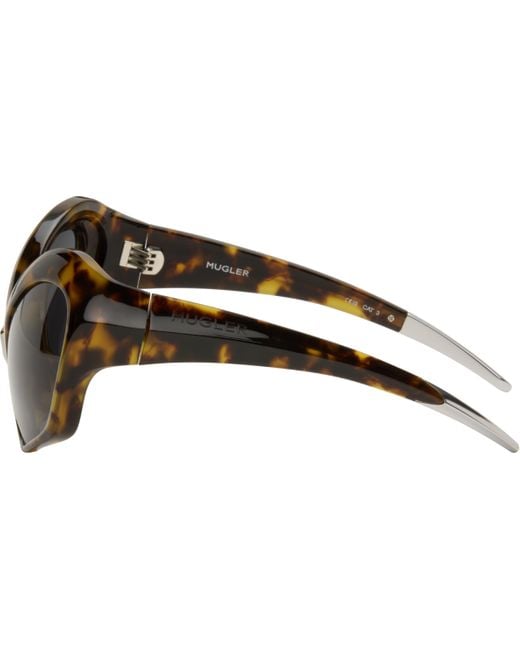 Mugler Black Cat Eye Sunglasses for men