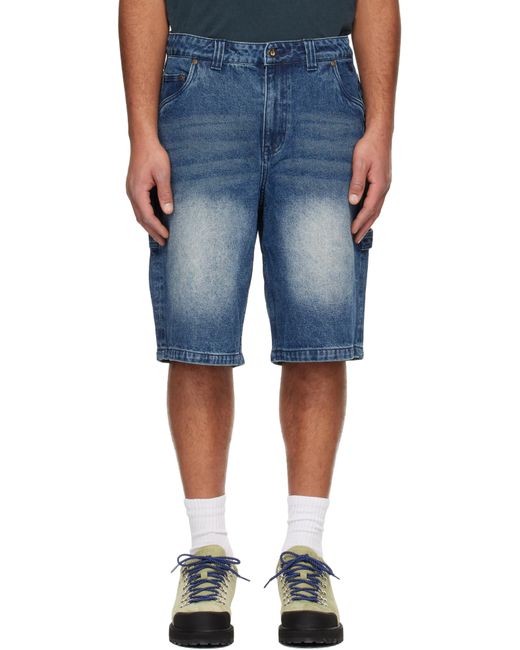 Dime Blue Classic Denim Shorts for men