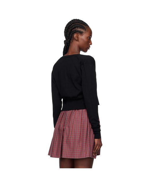 Vivienne Westwood Black Bea Cropped Cardigan