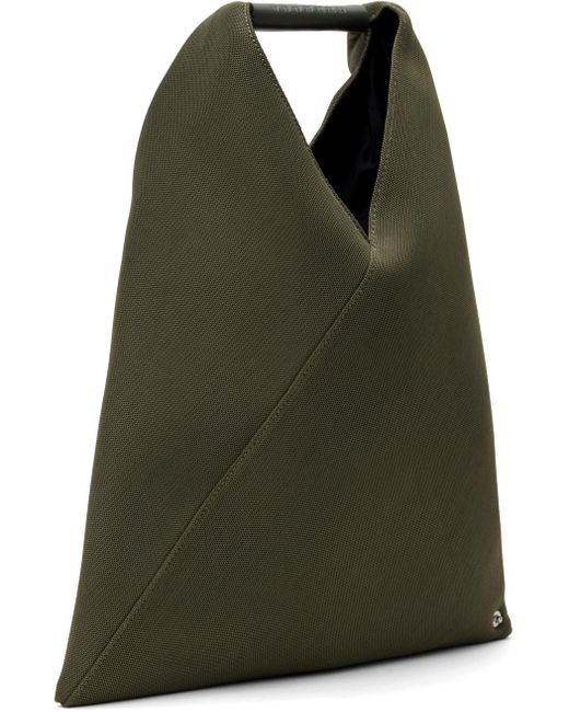 MM6 by Maison Martin Margiela Green Small Classic Triangle Tote