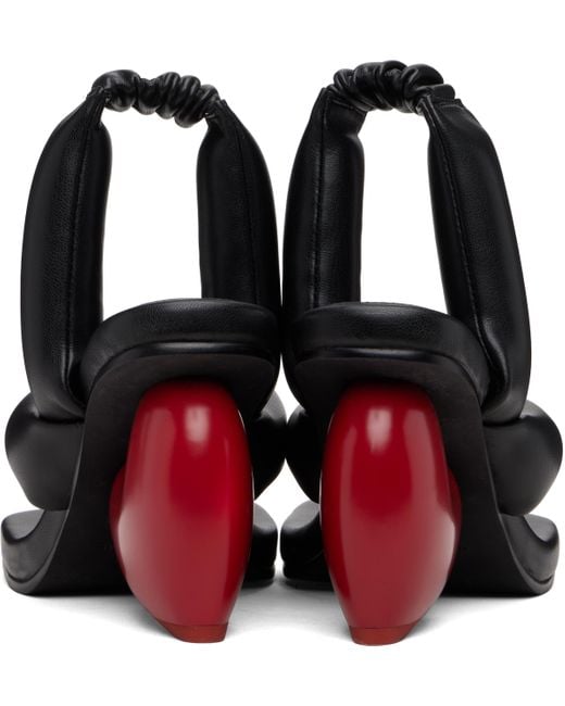 Yume Yume Black Love Heeled Sandals