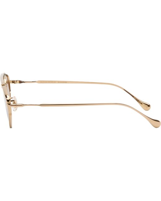 Jil Sander Black Oliver Peoples 'Edition 5' Aviator Sunglasses for men