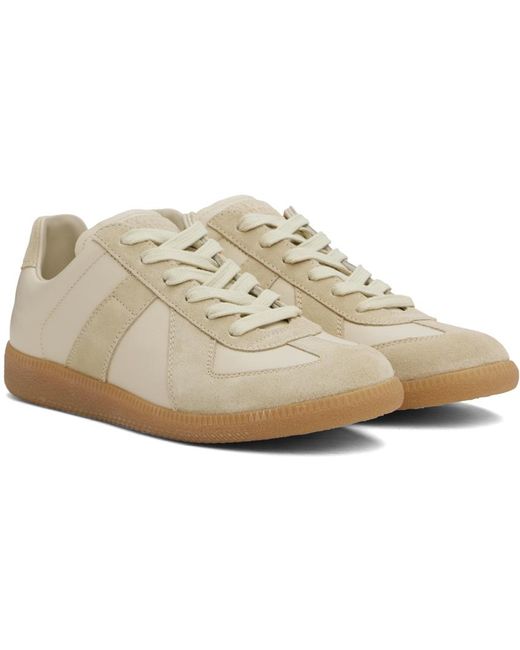 Maison Margiela Calfskin Replica Sneakers in Black for Men | Lyst UK