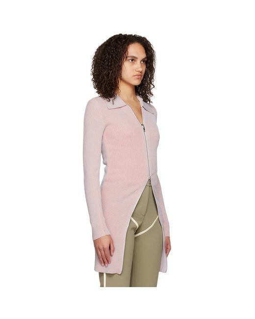 Paris Georgia Pink Zip-up Polo