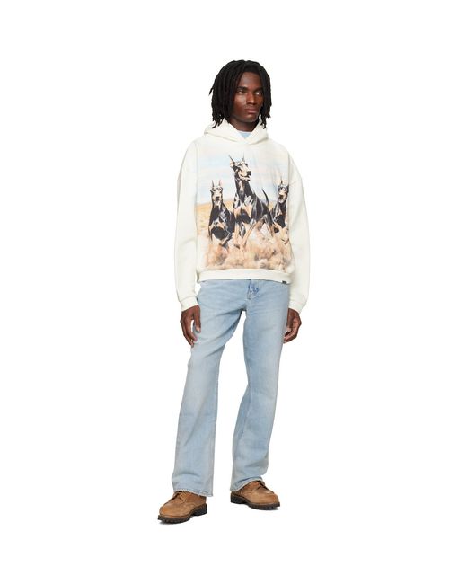 Pull À Capuche Blanc Cassé À Image Represent pour homme en coloris Black