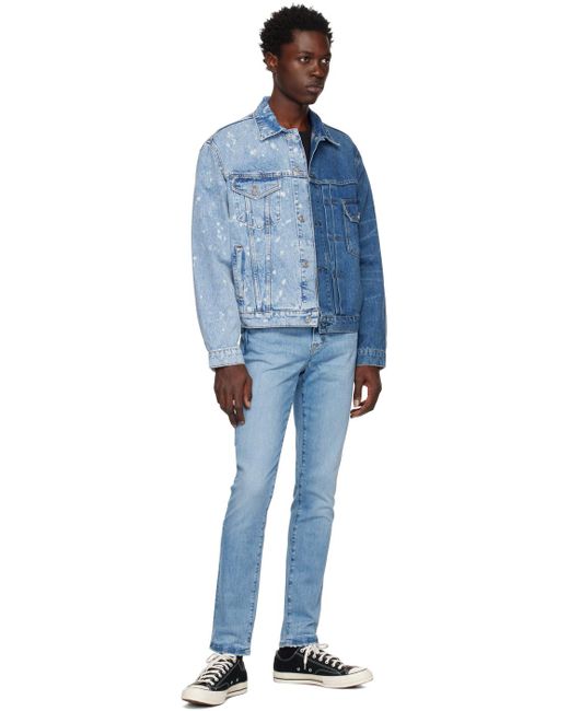 FRAME Blue 'l'homme Skinny Degradable' Jeans for men