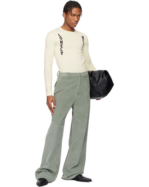 メンズ Jil Sander オフホワイト 'Lonely Hearts' セーター Multicolor