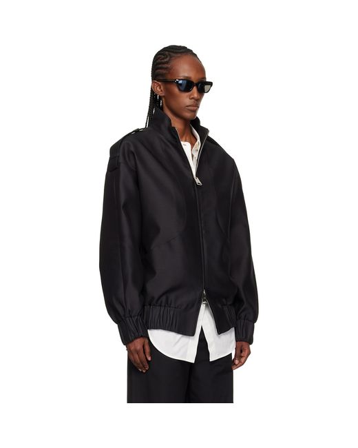 Khaite Black Sigi Bomber Jacket
