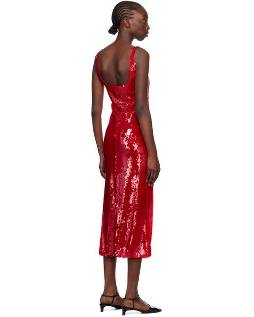 16Arlington Red Sidd Midi Dress