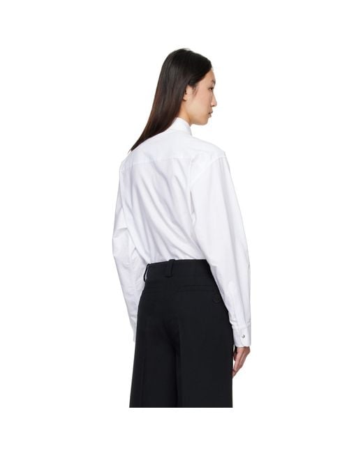 Moncler White Canvas Shirt