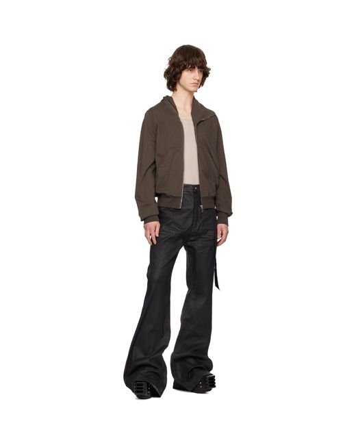 Rick Owens Black Temple Bolan Bootcut Jeans for men