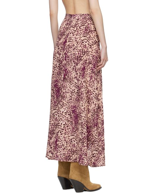 Isabel Marant Red Sakura Maxi Skirt