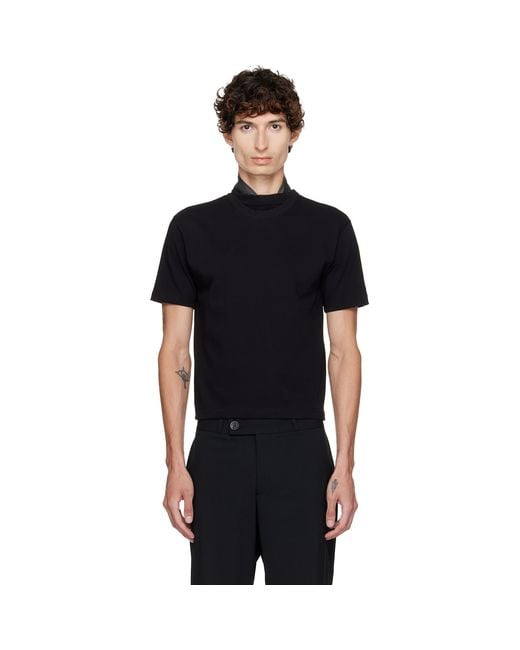 HODAKOVA Black Double T-Shirt for men