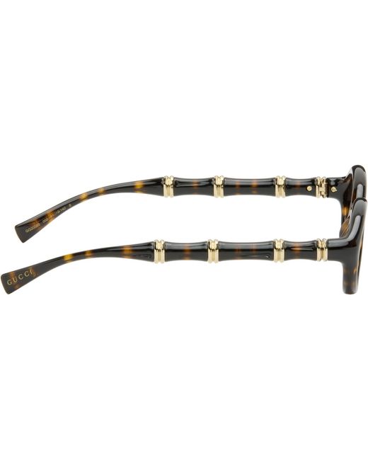 Gucci Black Oval Frame Sunglasses