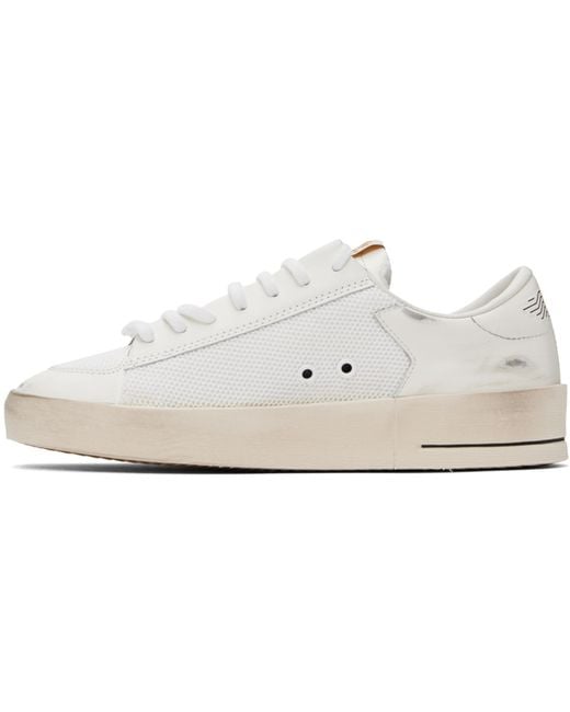 Golden Goose Deluxe Brand White & Black Stardan Sneakers for men