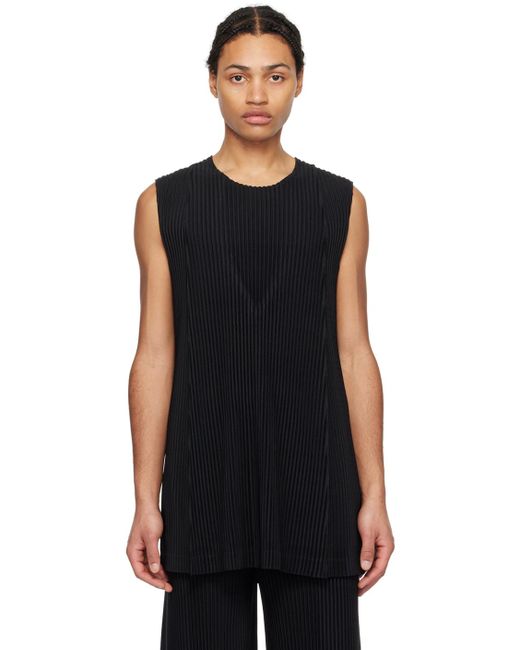 Homme Plissé Issey Miyake Homme Plissé Issey Miyake Black Monthly Color February Tank Top for men