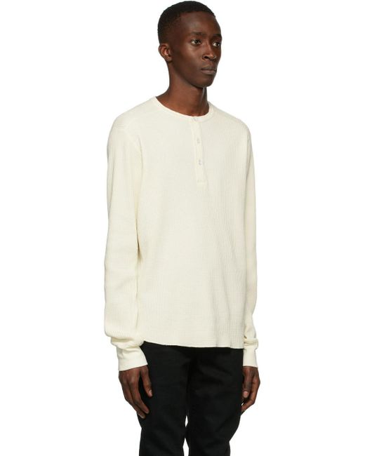 Rag \u0026 Bone Devon Cotton Waffle Henley 
